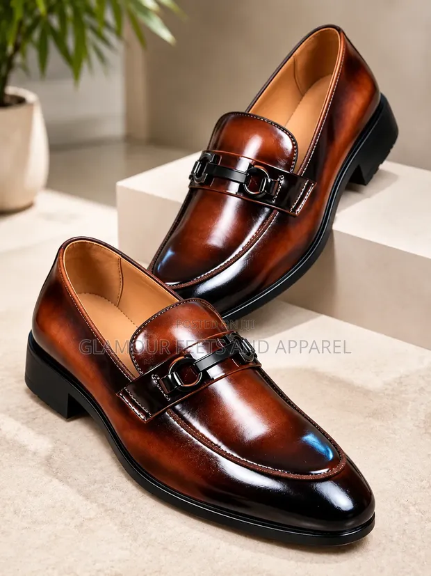 Vangelo Premium Glossy Loafers - Men's Size 40-45 - 1