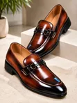 Vangelo Premium Glossy Loafers - Men's Size 40-45 - 1