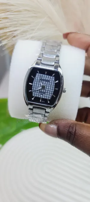 Keep Moving Studded Chain Wristwatch