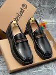 Luxury Timberland Men's Black Leather Shoes - Brand New - 1