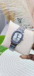 Keep Moving Silver Face Chain Wristwatch - 1
