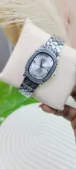 Keep Moving Silver Face Chain Wristwatch - 2