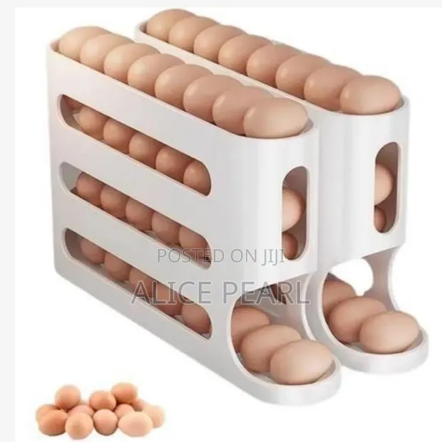4-Layer Automatic Rolling Egg Rack Holder - 1