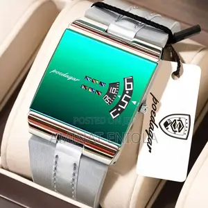 Poedagar Waterproof Leather Watch with Sapphire Glass