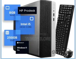 New HP ProDesk 400 G7 Desktop Computer - Intel Core i5, 8GB RAM, 256GB SSD