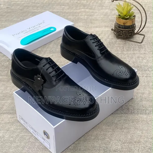 Men's Statement Leather Derby Shoes - Bold Sole - 1