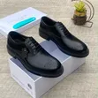 Men's Statement Leather Derby Shoes - Bold Sole - 1