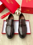 Men's Statement Leather Derby Shoes - Bold Sole - 2