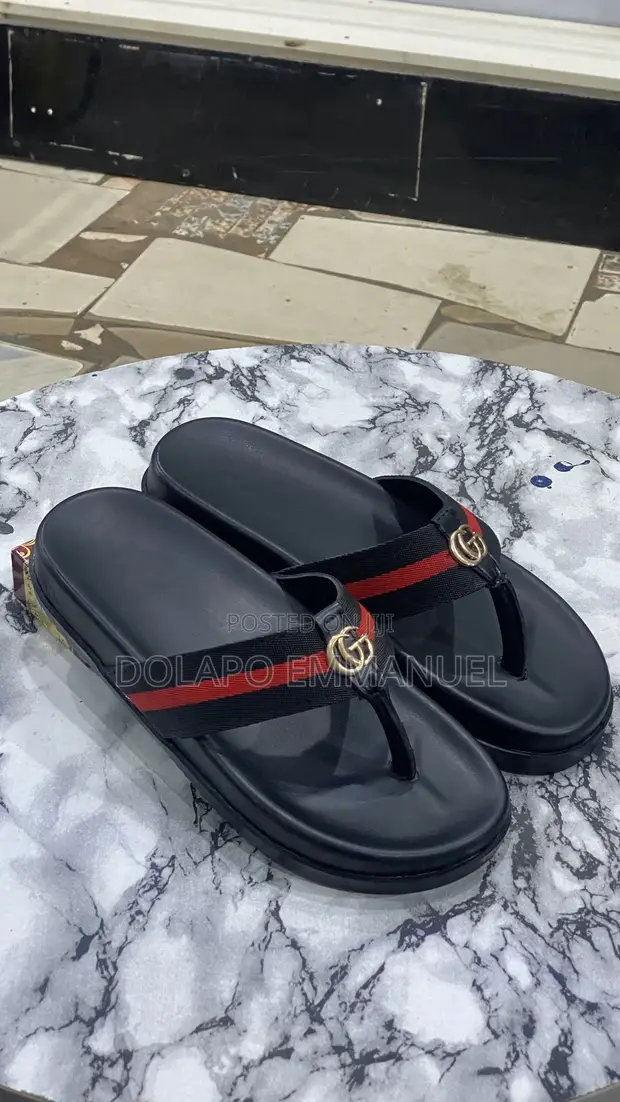 New Men's Gucci Streetwear Slippers - 1