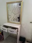 Dressing Table with Mirror and 2 Drawers - 2