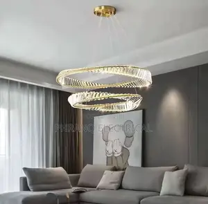 Modern Crystal Ring LED Chandelier