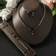 Saitin Sarkara na Crystal - Azurfa/Zinariya/Baki - 2