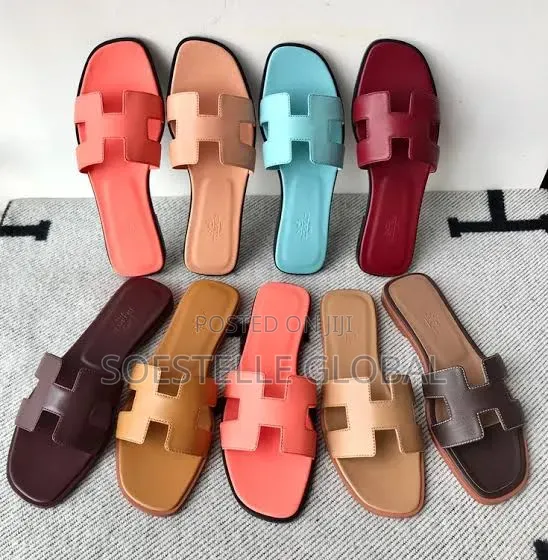 Hermes Satin Slides - Women's Size 40-41 - 1