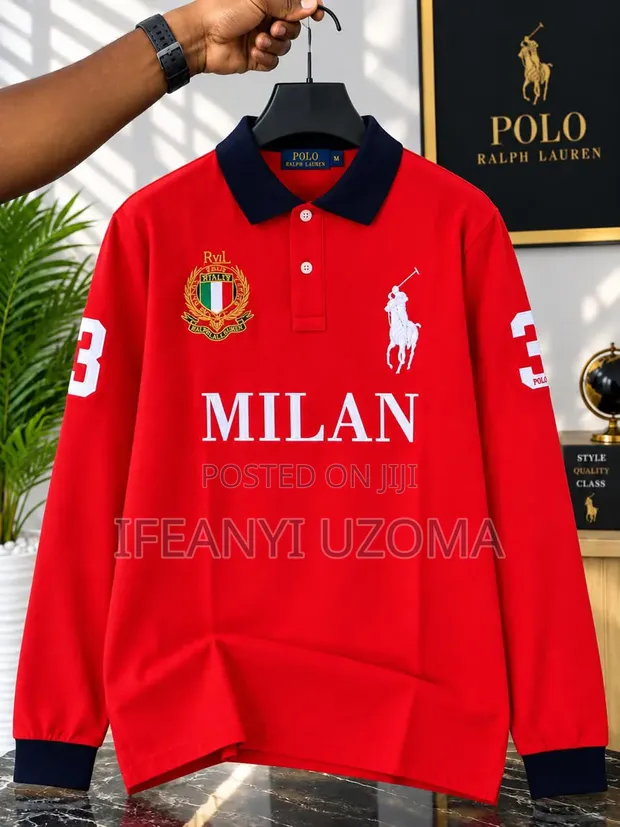 Standard Long Sleeve Collar T-Shirt - 1