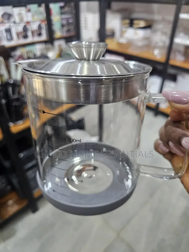 1000ML Gilashin Zuba Mai Tare Da Bakin Karfe - 1