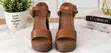 Original Floral Cut-Out Slingback Heels - Brown - 1