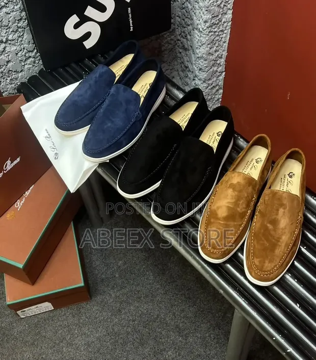 Ingantattun Loro Piana Suede Shoes - 1