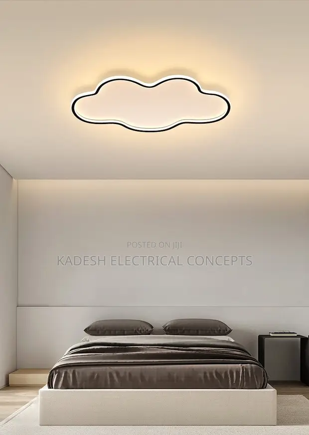 Modern White Cloud LED Ceiling Lamp for Bedroom - 1
