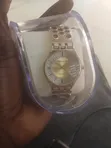 Ingantacciyar Agogon Rolex Quartz - Zinariya/Azurfa - 2