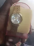 Ingantacciyar Agogon Rolex Quartz - Zinariya/Azurfa - 4