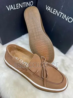 Asalin Valentino Men's Loafers - Brown Leather