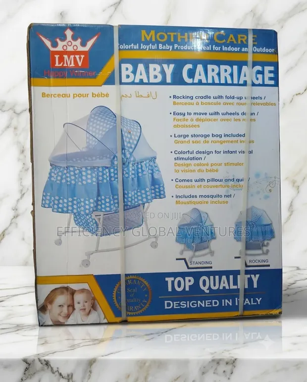 Mothercare LMV Baby Carriage Convertible Bassinet/Nursery Bed - 1