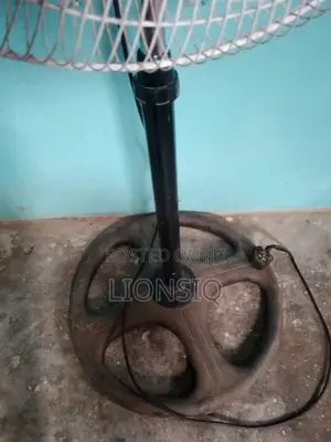 Used Working White Electric Standing Fan