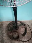 Used Working White Electric Standing Fan - 1