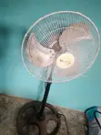 Used Working White Electric Standing Fan - 2