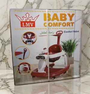 LMV 3-in-1 Baby Walker with Music, Canopy & Push Handle