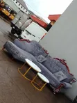 Royal Sofa Set Mai Shigo Da Abubuwan Hannu Da Kuma 2-in-1 Center Table - 2
