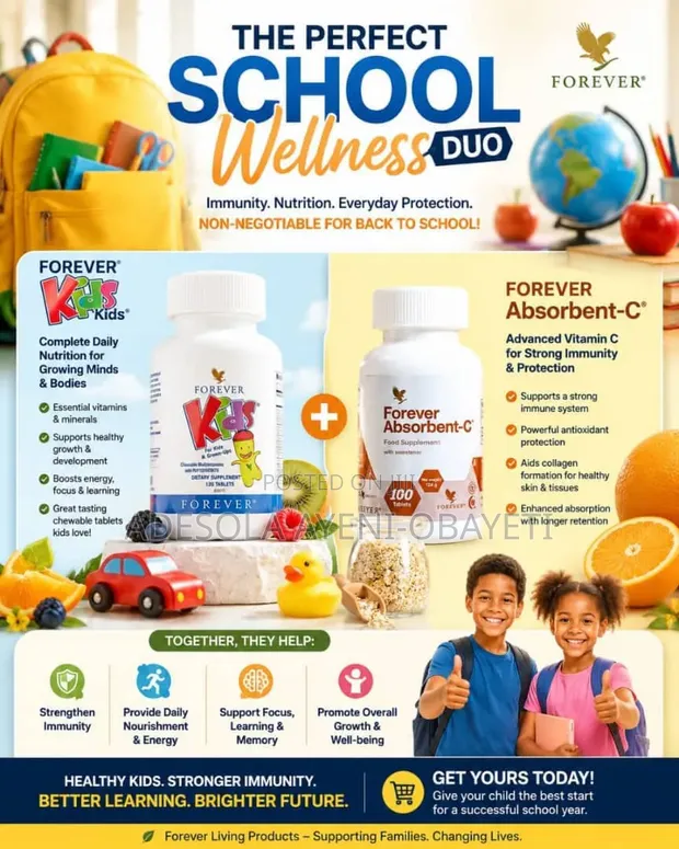 Forever Kids & Absorbent-C Supplements - 1