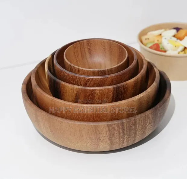 Acacia Wood Soup Bowl - 1