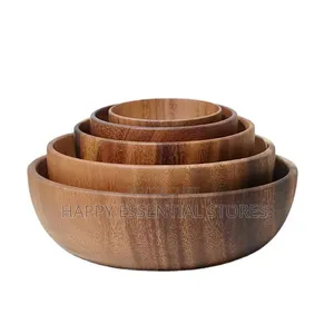 Acacia Wood Soup Bowl