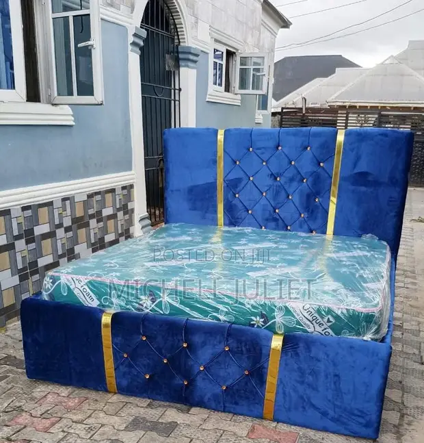 Brand New Home Interiors 6x6 Bed Frame and Mattress - 1