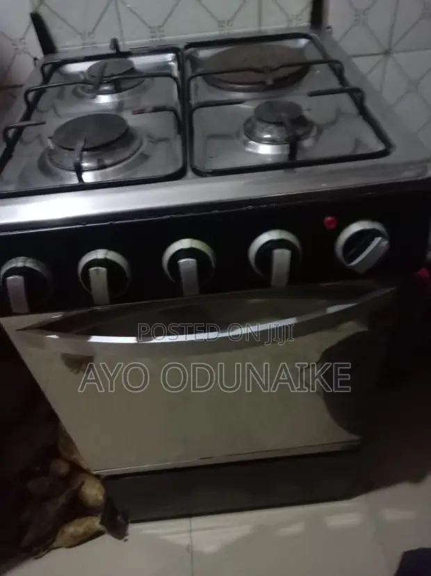 Scanfrost Standing Gas Cooker Da Oven, Da Wuri Kadai Aka Yi Amfani Da Shi - 1