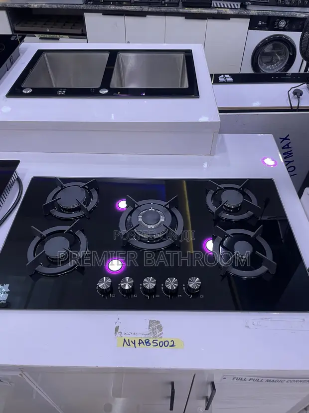 5-Burner Glass Gas Cooker - 1