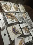 Fashion Vintage Brooch Pin - Zinariya & Azurfa - 2