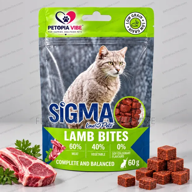 SIGMA Lamb Bites Cat Treats – 60g - 1