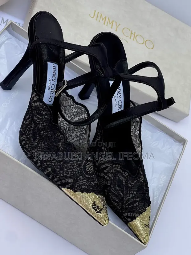 Jimmy Choo Stiletto Heels & Tulip Handle Clutch Set - 1