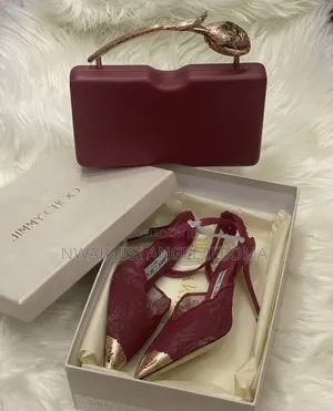 Jimmy Choo Stiletto Heels & Tulip Handle Clutch Set