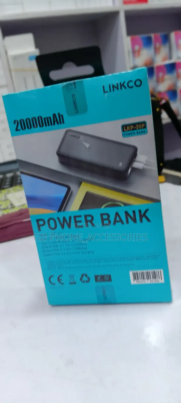 LINKCO 20000mAh Fast Charging Power Bank with Digital Display - 1