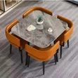 Teburin Cin Abinci na Marble - Mai Zama 4 - 3