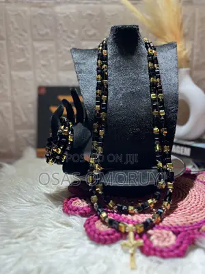 Sarkakiyar Lu'u lu'u Mai Launi Zinari da Baki, Ga Maza da Mata