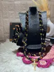 Sarkakiyar Lu'u lu'u Mai Launi Zinari da Baki, Ga Maza da Mata - 1