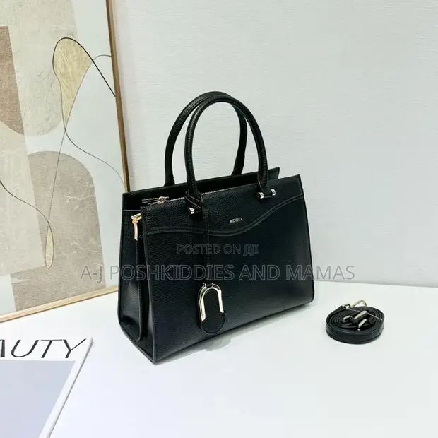 Aldo Medium Classic Handbag - Brown Faux Leather - 1
