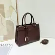 Aldo Medium Classic Handbag - Brown Faux Leather - 2