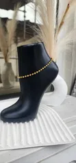 Ball Pearl Gold Steel Leg Chain - 1