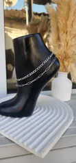 Sarkokin Kafa na Azurfa Mai Layuka - Anklet - 1