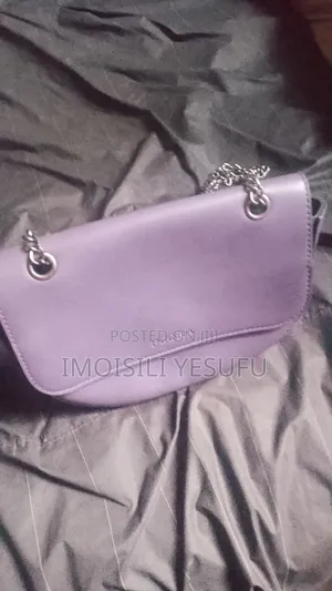 Pedro Ladies Silver Chain Sling Bag - Medium, Violet